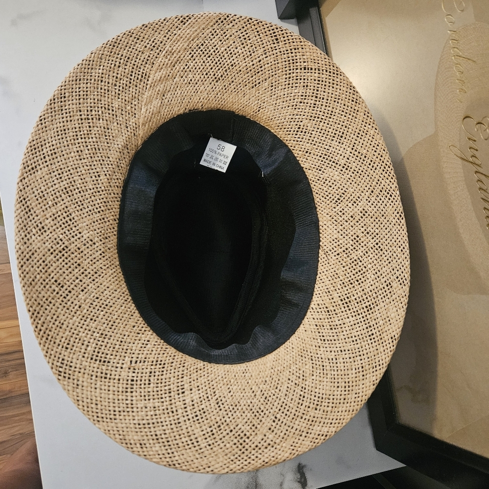 Tan Fedora Sun Hat (NWOT) - Picture 3 of 3
